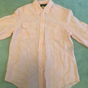 Ralph Lauren pale pink linen blouse.